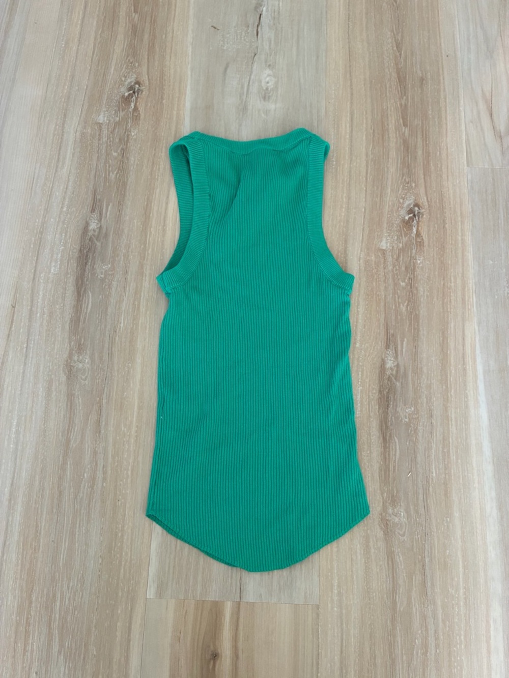 Zara Emerald Ribbed Muscle Tank - Picture 3 of 3